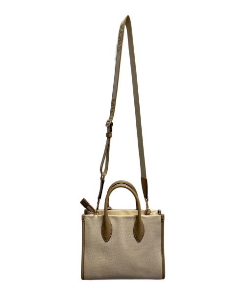 MICHAEL KORS（マイケルコース）MICHAEL KORS (マイケルコース) MIRELLA（ミレラ）MIRELLA（ミレラ） トップジップ ショッパートート クロスボディ スモール ベージュの古着・服飾アイテム