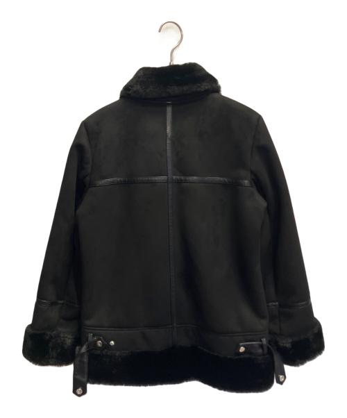 LAUREN RALPH LAUREN（ローレン ラルフ ローレン）LAUREN RALPH LAUREN (ローレン ラルフ ローレン) フェイクムートンジャケット ブラック サイズ:ＸＳの古着・服飾アイテム