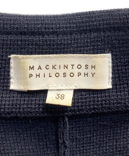 MACKINTOSH PHILOSOPHY（マッキントッシュ フィロソフィー）MACKINTOSH PHILOSOPHY (マッキントッシュ フィロソフィー) ダブルニットジャケット ネイビー サイズ:38の古着・服飾アイテム
