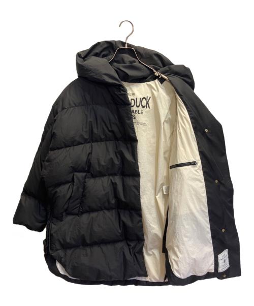 pual ce cin（ピュアルセシン）pual ce cin (ピュアルセシン) フレンチダックダウンフードコート ブラック サイズ:FREEの古着・服飾アイテム