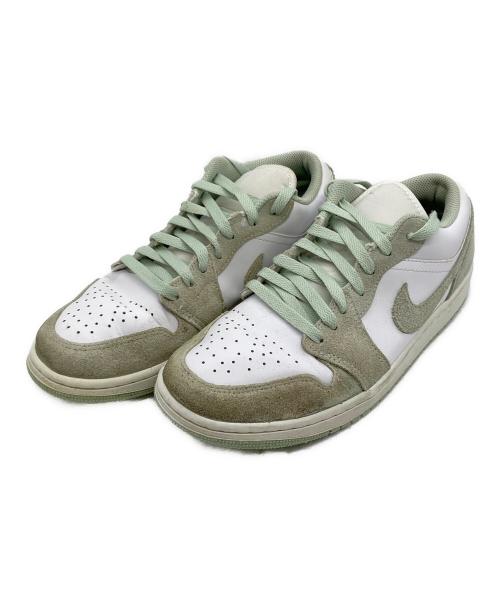 NIKE（ナイキ）NIKE (ナイキ) Air Jordan 1 Low ホワイト×グリーン サイズ:26の古着・服飾アイテム