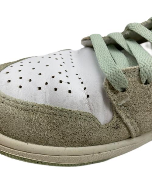 NIKE（ナイキ）NIKE (ナイキ) Air Jordan 1 Low ホワイト×グリーン サイズ:26の古着・服飾アイテム