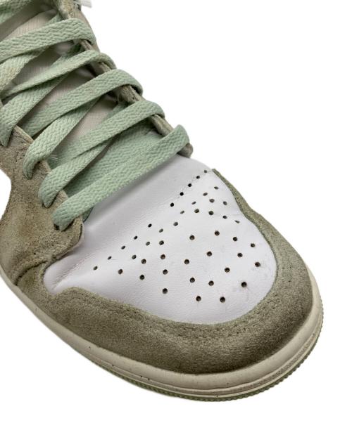 NIKE（ナイキ）NIKE (ナイキ) Air Jordan 1 Low ホワイト×グリーン サイズ:26の古着・服飾アイテム