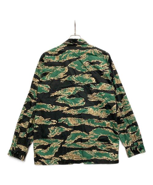 A BATHING APE（ア ベイシング エイプ）A BATHING APE (ア ベイシング エイプ) ミリタリーシャツ グリーン サイズ:Lの古着・服飾アイテム