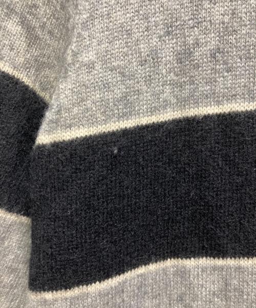BURBERRY BLUE LABEL（バーバリー ブルー レーベル）BURBERRY BLUE LABEL (バーバリー ブルー レーベル) ニットワンピース グレー×ブラック サイズ:Mの古着・服飾アイテム