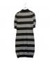 BURBERRY BLUE LABEL (バーバリー ブルー レーベル) ニットワンピース グレー×ブラック サイズ:M：8000円