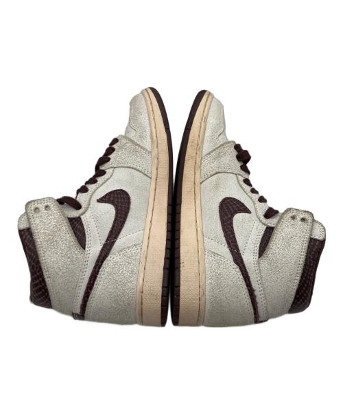 NIKE（ナイキ）NIKE (ナイキ) A Ma Maniere (ア・マ・マニエール) Air Jordan 1 High OG ホワイト×ブラウン サイズ:24.5の古着・服飾アイテム