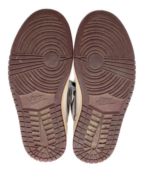 NIKE（ナイキ）NIKE (ナイキ) A Ma Maniere (ア・マ・マニエール) Air Jordan 1 High OG ホワイト×ブラウン サイズ:24.5の古着・服飾アイテム