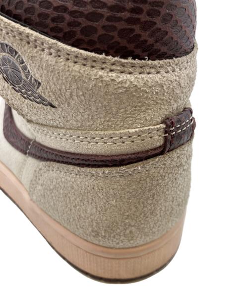 NIKE（ナイキ）NIKE (ナイキ) A Ma Maniere (ア・マ・マニエール) Air Jordan 1 High OG ホワイト×ブラウン サイズ:24.5の古着・服飾アイテム