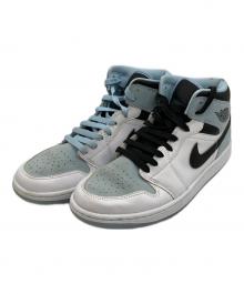 NIKE（ナイキ）の古着「Air Jordan 1 Mid "Ice Blue Nubuck"」｜ホワイト×ブルー