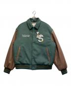 LEVI'Sリーバイス）の古着「LEVI'S スタジャン PC9-A8561-0000」｜グリーン×ブラウン