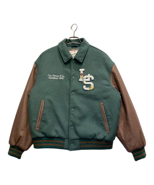 LEVI'S（リーバイス）LEVI'S (リーバイス) LEVI'S スタジャン PC9-A8561-0000 グリーン×ブラウン サイズ:Mの古着・服飾アイテム
