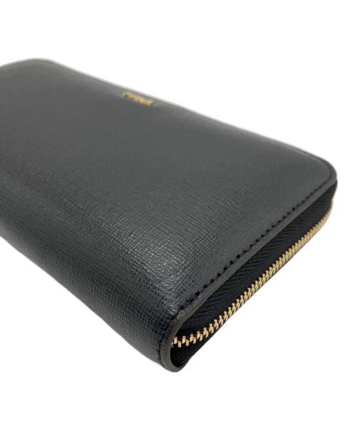 FURLA（フルラ）FURLA (フルラ) ラウンドファスナー財布 ブラック 未使用品の古着・服飾アイテム