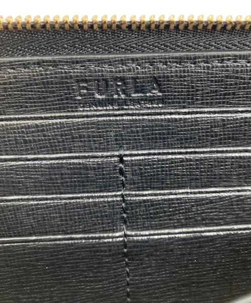 FURLA（フルラ）FURLA (フルラ) ラウンドファスナー財布 ブラック 未使用品の古着・服飾アイテム