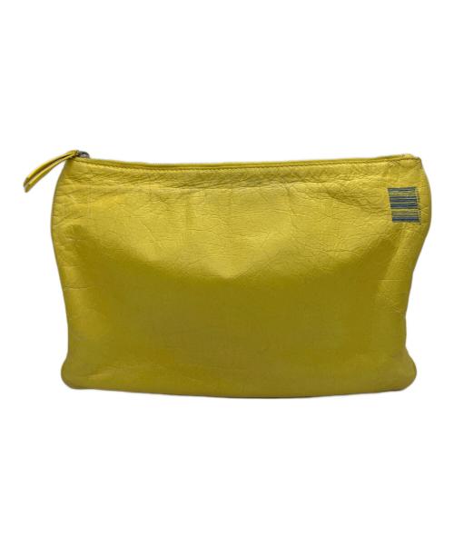 BALENCIAGA（バレンシアガ）BALENCIAGA (バレンシアガ) スーパーマーケット クリップM クラッチバッグ イエロー×ブルーの古着・服飾アイテム
