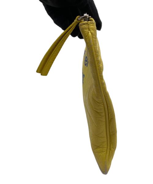 BALENCIAGA（バレンシアガ）BALENCIAGA (バレンシアガ) スーパーマーケット クリップM クラッチバッグ イエロー×ブルーの古着・服飾アイテム