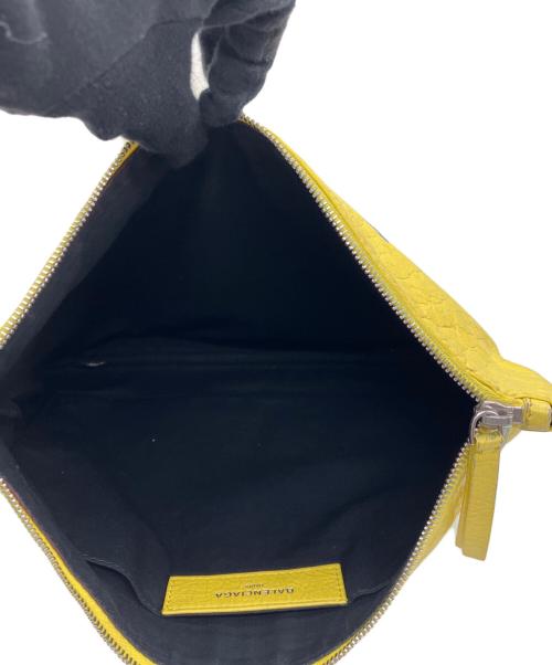 BALENCIAGA（バレンシアガ）BALENCIAGA (バレンシアガ) スーパーマーケット クリップM クラッチバッグ イエロー×ブルーの古着・服飾アイテム