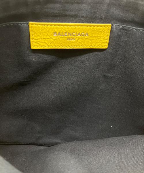 BALENCIAGA（バレンシアガ）BALENCIAGA (バレンシアガ) スーパーマーケット クリップM クラッチバッグ イエロー×ブルーの古着・服飾アイテム