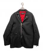 DSQUARED2ディースクエアード）の古着「ジャケット」｜ブラック×レッド