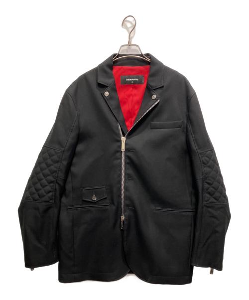 DSQUARED2（ディースクエアード）DSQUARED2 (ディースクエアード) ジャケット ブラック×レッド サイズ:54の古着・服飾アイテム