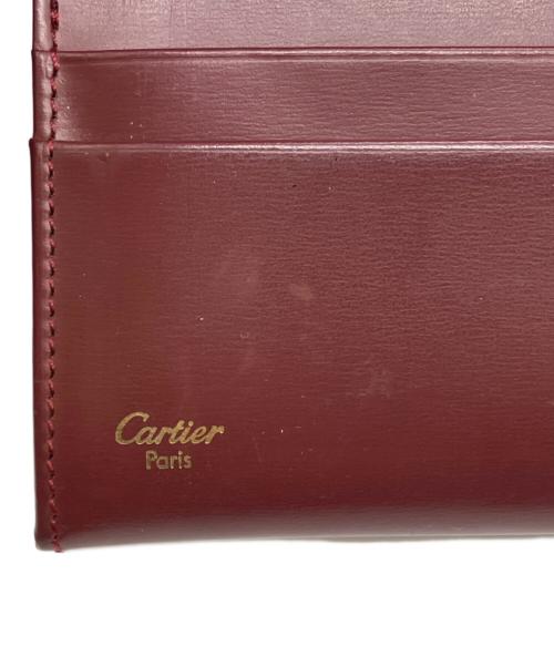 Cartier（カルティエ）Cartier (カルティエ) カードケース ボルドーの古着・服飾アイテム