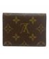 LOUIS VUITTON (ルイ ヴィトン) カードケース ブラウン：7000円