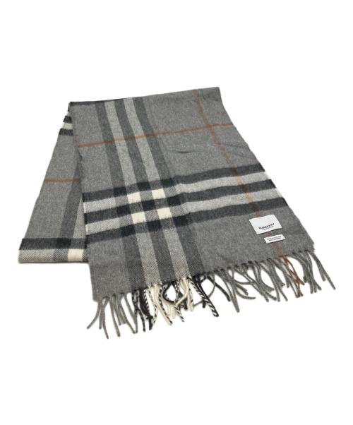 BURBERRY（バーバリー）BURBERRY (バーバリー) カシミヤストール グレーの古着・服飾アイテム