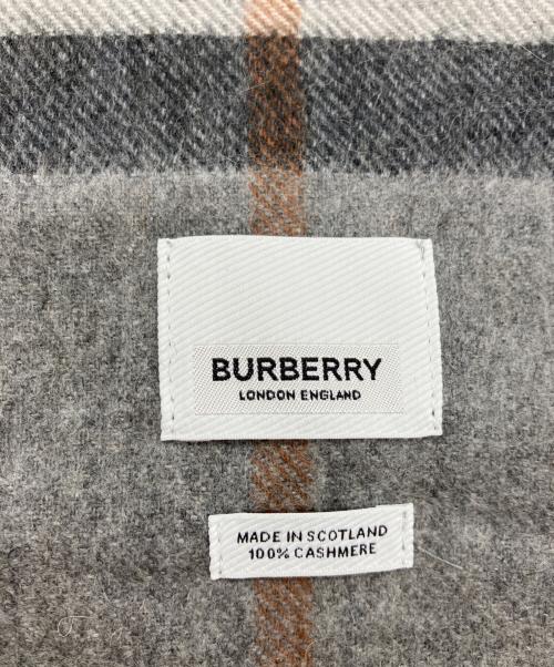 BURBERRY（バーバリー）BURBERRY (バーバリー) カシミヤストール グレーの古着・服飾アイテム