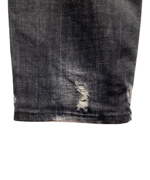 DSQUARED2（ディースクエアード）DSQUARED2 (ディースクエアード) ダメージ加工デニムパンツ グレー サイズ:ＳＩＺＥ　48の古着・服飾アイテム
