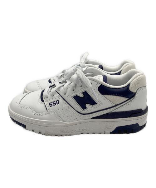 NEW BALANCE（ニューバランス）NEW BALANCE (ニューバランス) スニーカー ネイビー×ホワイト サイズ:24.5の古着・服飾アイテム