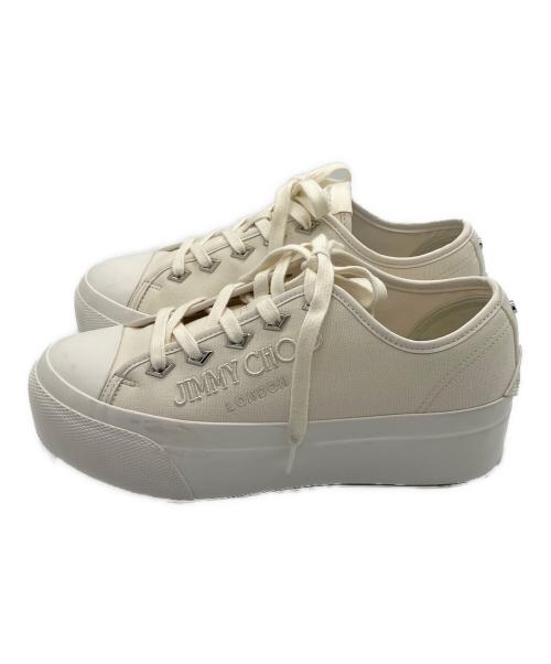 JIMMY CHOO（ジミーチュウ）JIMMY CHOO (ジミーチュウ) 厚底スニーカー ホワイト サイズ:37の古着・服飾アイテム
