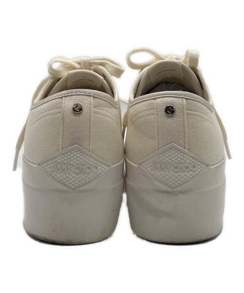 JIMMY CHOO（ジミーチュウ）JIMMY CHOO (ジミーチュウ) 厚底スニーカー ホワイト サイズ:37の古着・服飾アイテム