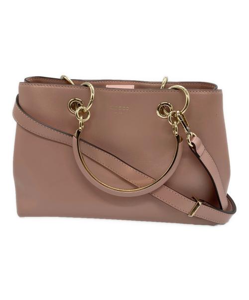 JIMMY CHOO（ジミーチュウ）JIMMY CHOO (ジミーチュウ) スモールトートバッグ ピンクの古着・服飾アイテム
