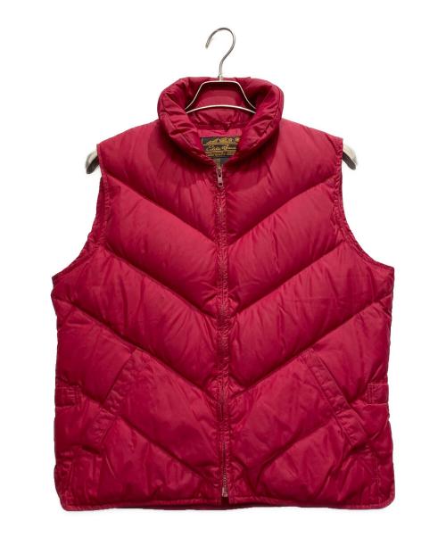 Eddie Bauer（エディーバウアー）Eddie Bauer (エディーバウアー) 中綿ベスト レッド サイズ:Mの古着・服飾アイテム
