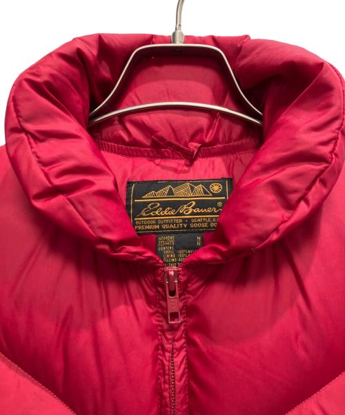 Eddie Bauer（エディーバウアー）Eddie Bauer (エディーバウアー) 中綿ベスト レッド サイズ:Mの古着・服飾アイテム