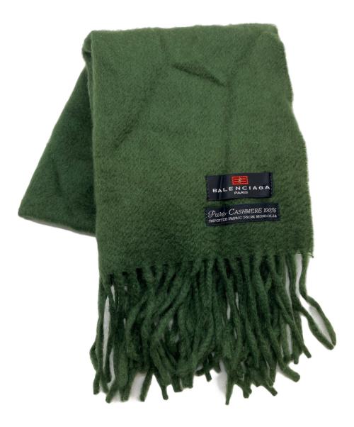 BALENCIAGA（バレンシアガ）BALENCIAGA (バレンシアガ) マフラー グリーンの古着・服飾アイテム