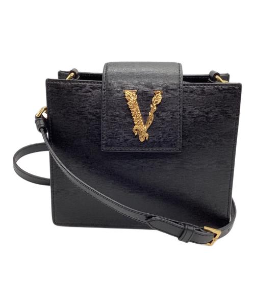 VERSACE（ヴェルサーチェ）VERSACE (ヴェルサーチェ) 2WAYバッグ ブラックの古着・服飾アイテム