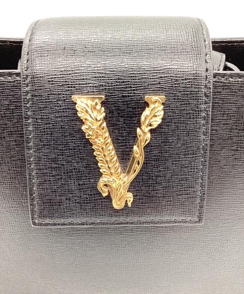 VERSACE（ヴェルサーチェ）VERSACE (ヴェルサーチェ) 2WAYバッグ ブラックの古着・服飾アイテム