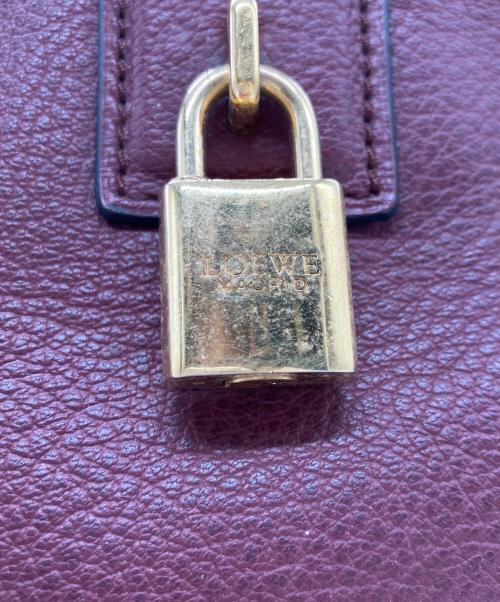 LOEWE（ロエベ）LOEWE (ロエベ) ハンドバッグ ボルドーの古着・服飾アイテム