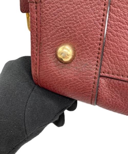 LOEWE（ロエベ）LOEWE (ロエベ) ハンドバッグ ボルドーの古着・服飾アイテム