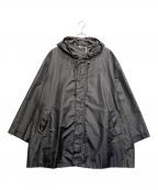 AURALEEオーラリー）の古着「SILK TAFFETA HOODED COAT」｜ブラック