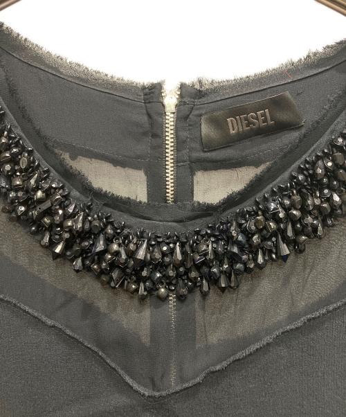 DIESEL（ディーゼル）DIESEL (ディーゼル) ノースリーブカットソー ブラック サイズ:S 未使用品の古着・服飾アイテム