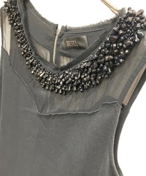 DIESEL（ディーゼル）DIESEL (ディーゼル) ノースリーブカットソー ブラック サイズ:S 未使用品の古着・服飾アイテム