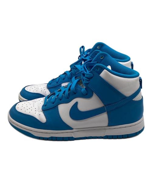NIKE（ナイキ）NIKE (ナイキ) Dunk High Retro ホワイト×ブルー サイズ:27の古着・服飾アイテム