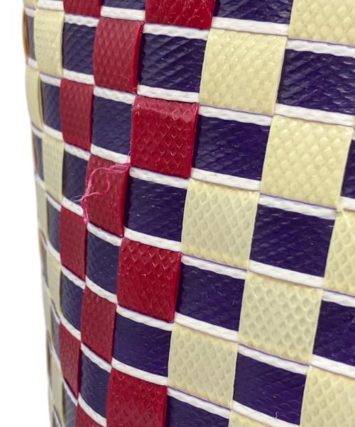 MARNI MARKET（マルニ マーケット）MARNI MARKET (マルニ マーケット) ピクニックバッグ ホワイト×パープル×イエローの古着・服飾アイテム