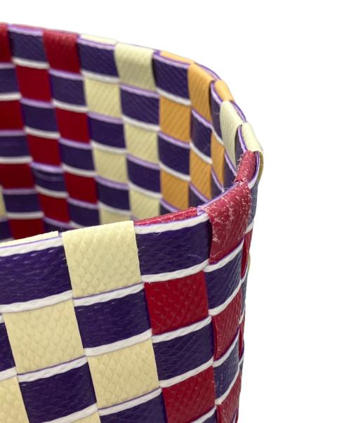 MARNI MARKET（マルニ マーケット）MARNI MARKET (マルニ マーケット) ピクニックバッグ ホワイト×パープル×イエローの古着・服飾アイテム