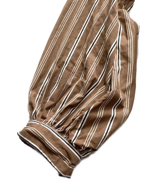 rhodo lirion（ロドリリオン）rhodo lirion (ロドリリオン) Mex Smock -Typewriter ブラウン サイズ:O/Sの古着・服飾アイテム