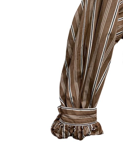 rhodo lirion（ロドリリオン）rhodo lirion (ロドリリオン) Mex Smock -Typewriter ブラウン サイズ:O/Sの古着・服飾アイテム