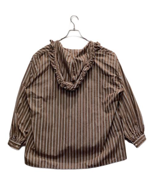 rhodo lirion（ロドリリオン）rhodo lirion (ロドリリオン) Mex Smock -Typewriter ブラウン サイズ:O/Sの古着・服飾アイテム