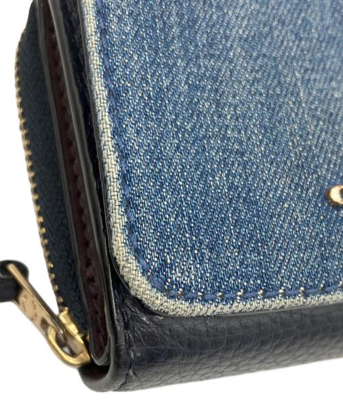 COACH（コーチ）COACH (コーチ) 3つ折り財布 インディゴの古着・服飾アイテム